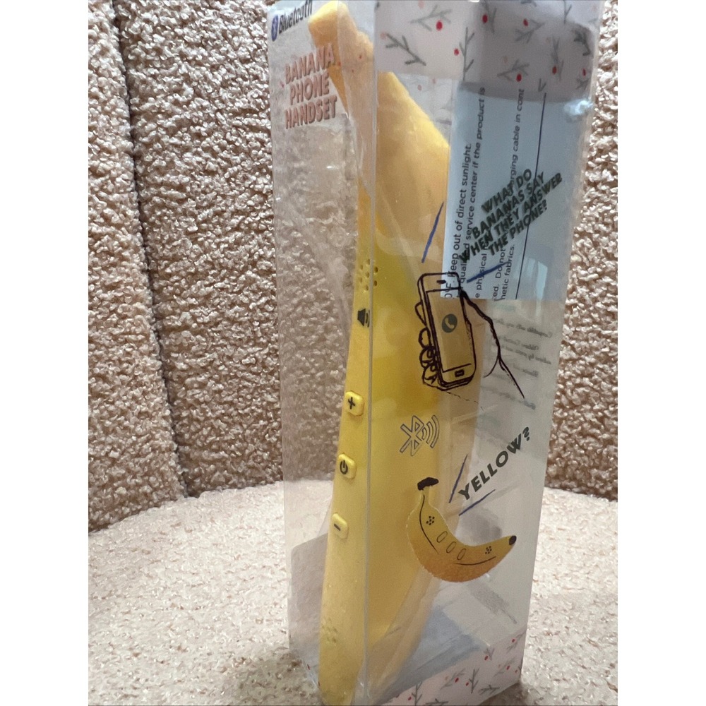 Vivitar Banana Phone Bluetooth Handset Yellow Novelty Wireless RP-ES63-BN New